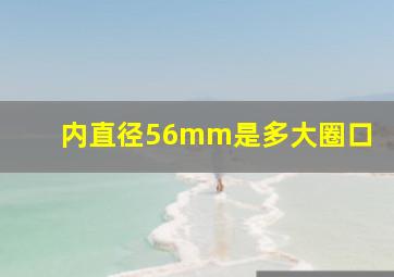 内直径56mm是多大圈口