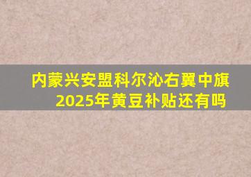 内蒙兴安盟科尔沁右翼中旗2025年黄豆补贴还有吗