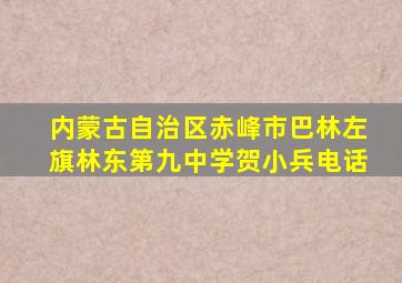 内蒙古自治区赤峰市巴林左旗林东第九中学贺小兵电话