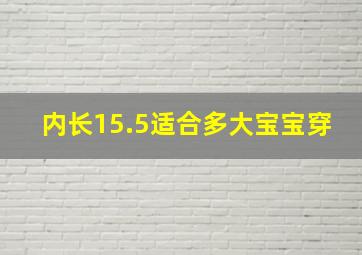 内长15.5适合多大宝宝穿