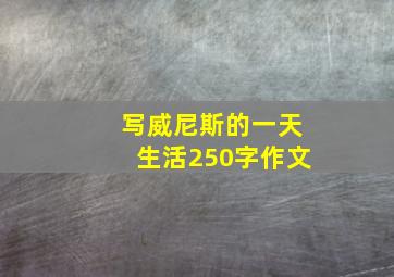 写威尼斯的一天生活250字作文