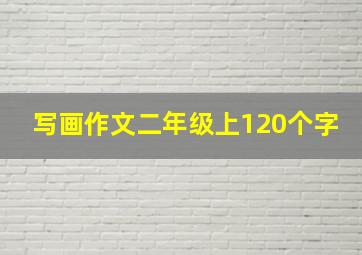 写画作文二年级上120个字