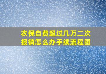 农保自费超过几万二次报销怎么办手续流程图