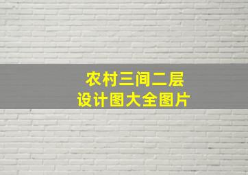 农村三间二层设计图大全图片