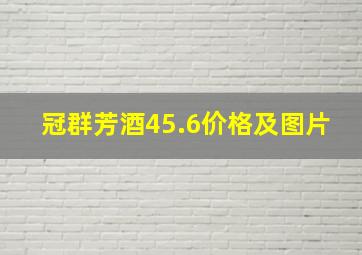 冠群芳酒45.6价格及图片