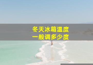 冬天冰箱温度一般调多少度