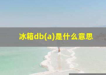 冰箱db(a)是什么意思