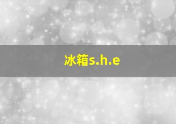 冰箱s.h.e