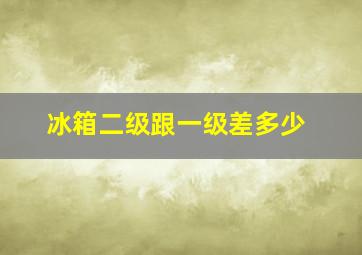 冰箱二级跟一级差多少