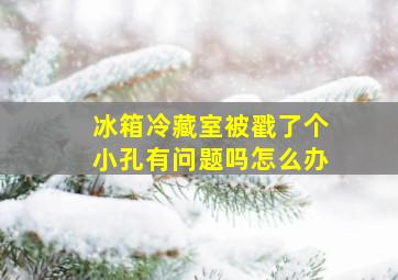 冰箱冷藏室被戳了个小孔有问题吗怎么办