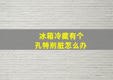 冰箱冷藏有个孔特别脏怎么办