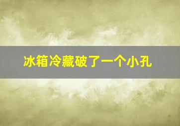 冰箱冷藏破了一个小孔