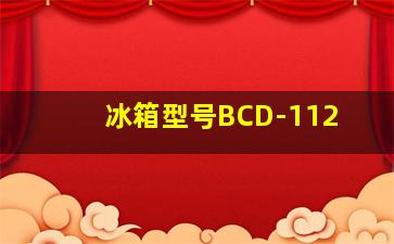 冰箱型号BCD-112