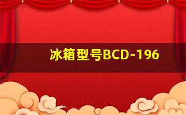 冰箱型号BCD-196