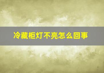 冷藏柜灯不亮怎么回事