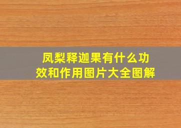 凤梨释迦果有什么功效和作用图片大全图解