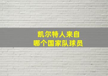 凯尔特人来自哪个国家队球员