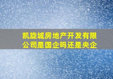 凯旋城房地产开发有限公司是国企吗还是央企