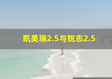 凯美瑞2.5与锐志2.5