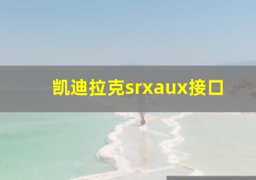 凯迪拉克srxaux接口