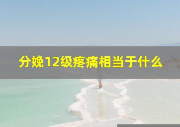 分娩12级疼痛相当于什么