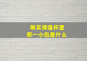 刚买保温杯里那一小包是什么