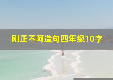 刚正不阿造句四年级10字