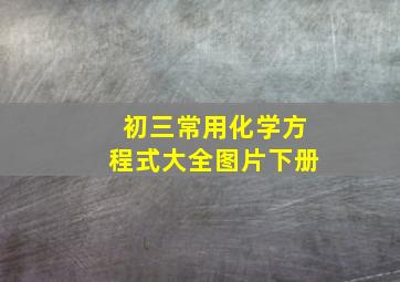 初三常用化学方程式大全图片下册