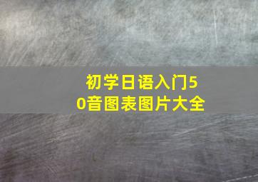 初学日语入门50音图表图片大全