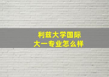 利兹大学国际大一专业怎么样