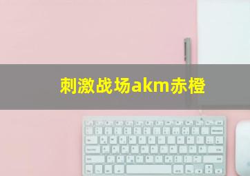 刺激战场akm赤橙