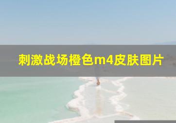 刺激战场橙色m4皮肤图片