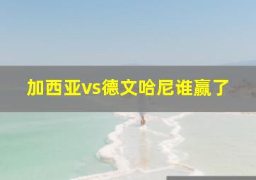 加西亚vs德文哈尼谁赢了