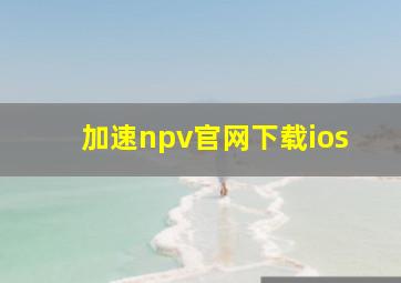 加速npv官网下载ios