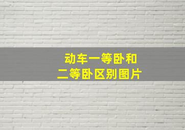 动车一等卧和二等卧区别图片