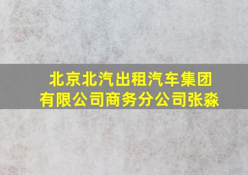 北京北汽出租汽车集团有限公司商务分公司张淼