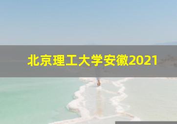 北京理工大学安徽2021