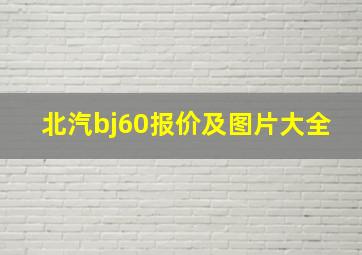 北汽bj60报价及图片大全