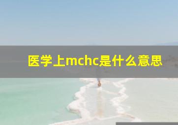 医学上mchc是什么意思