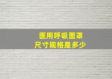 医用呼吸面罩尺寸规格是多少