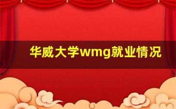 华威大学wmg就业情况