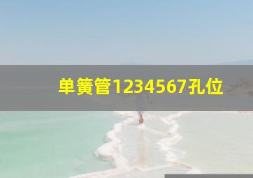 单簧管1234567孔位