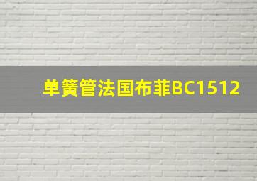 单簧管法国布菲BC1512