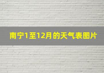 南宁1至12月的天气表图片