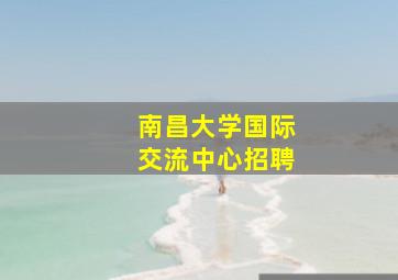 南昌大学国际交流中心招聘