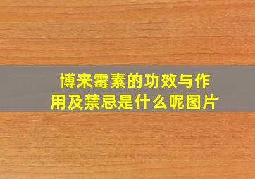 博来霉素的功效与作用及禁忌是什么呢图片