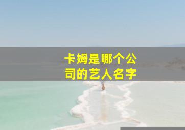 卡姆是哪个公司的艺人名字