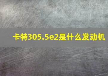 卡特305.5e2是什么发动机