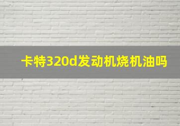 卡特320d发动机烧机油吗