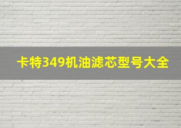 卡特349机油滤芯型号大全